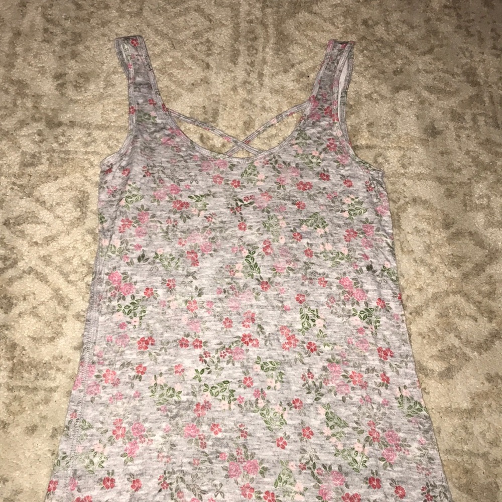 Two way floral tank top